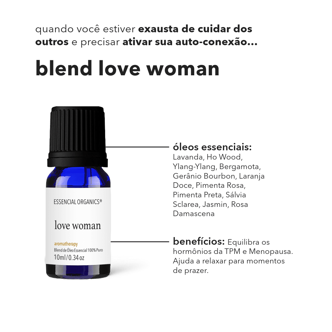 Blend Love Woman de Óleos Essenciais 10ml essencial organics