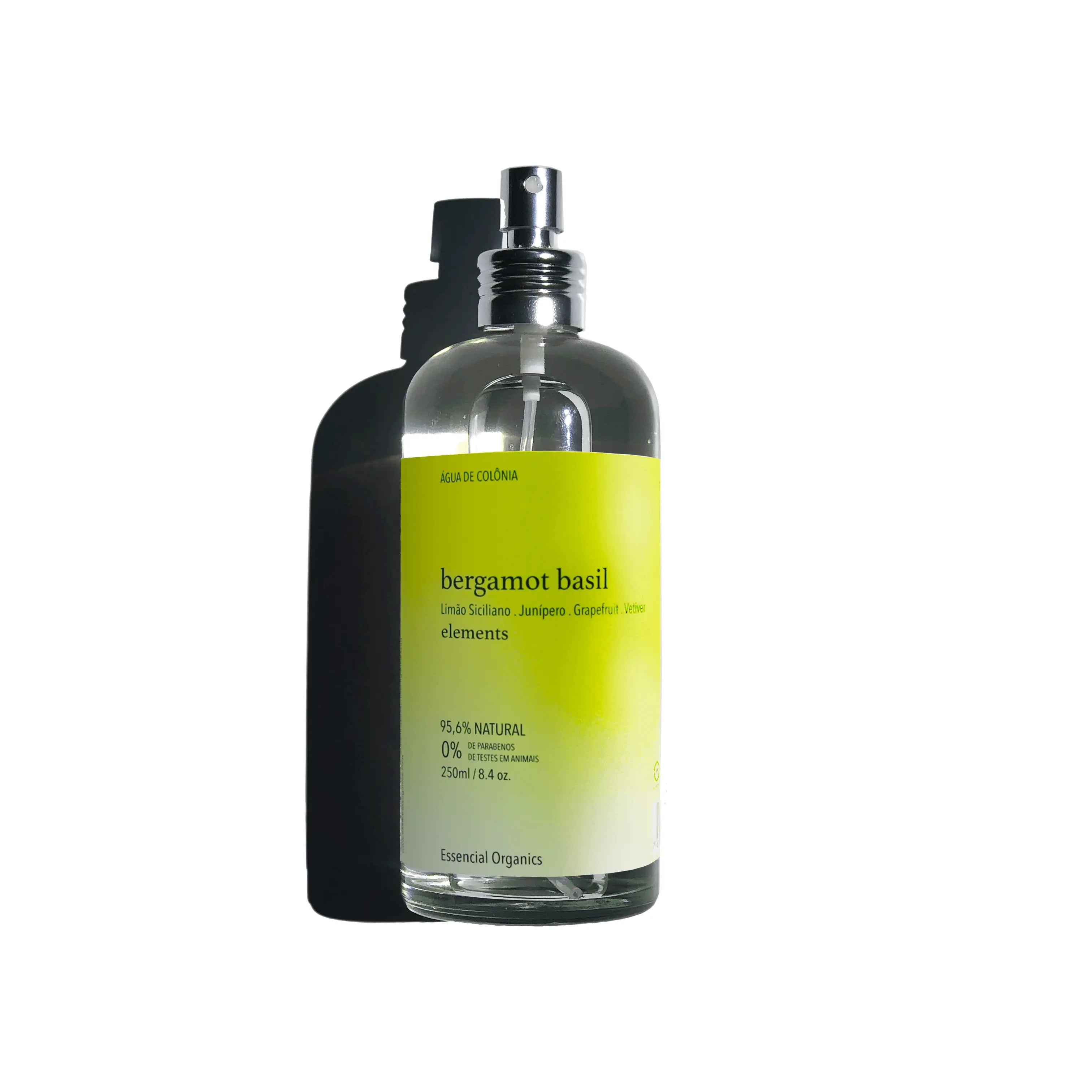 Água de Colônia Bergamot e Basil ELEMENTS essencial organics