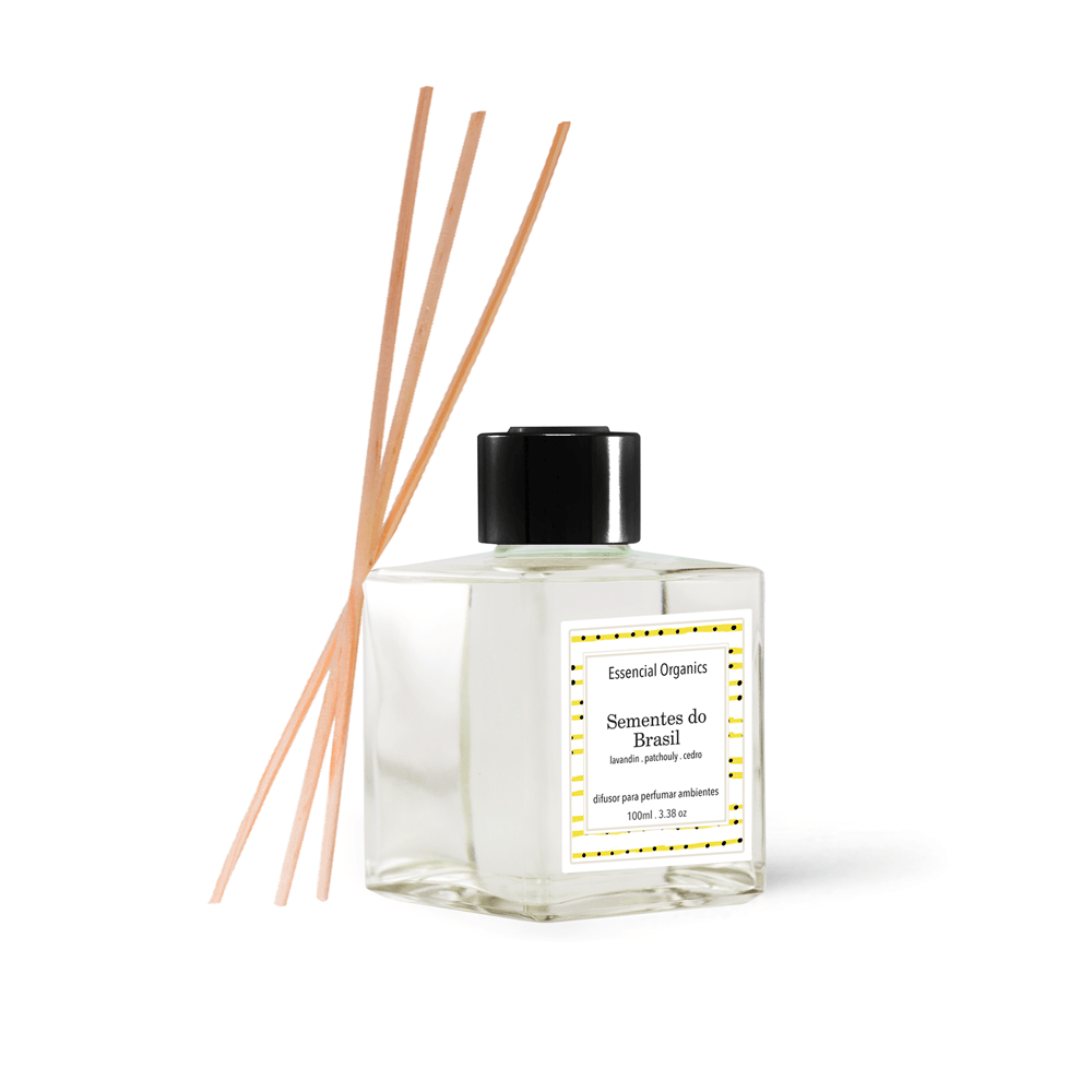 Difusor de Perfume para Ambiente Sementes do Brasil 100ML Essencial Organics