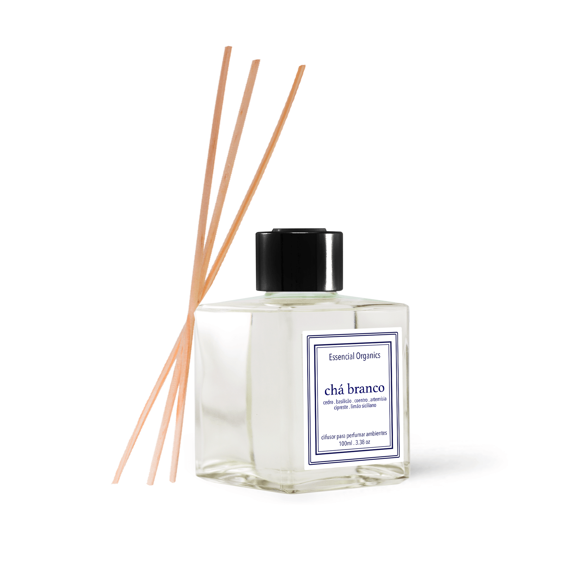 Difusor de Perfume para Ambiente Chá Branco 100ml Essencial Organics®️
