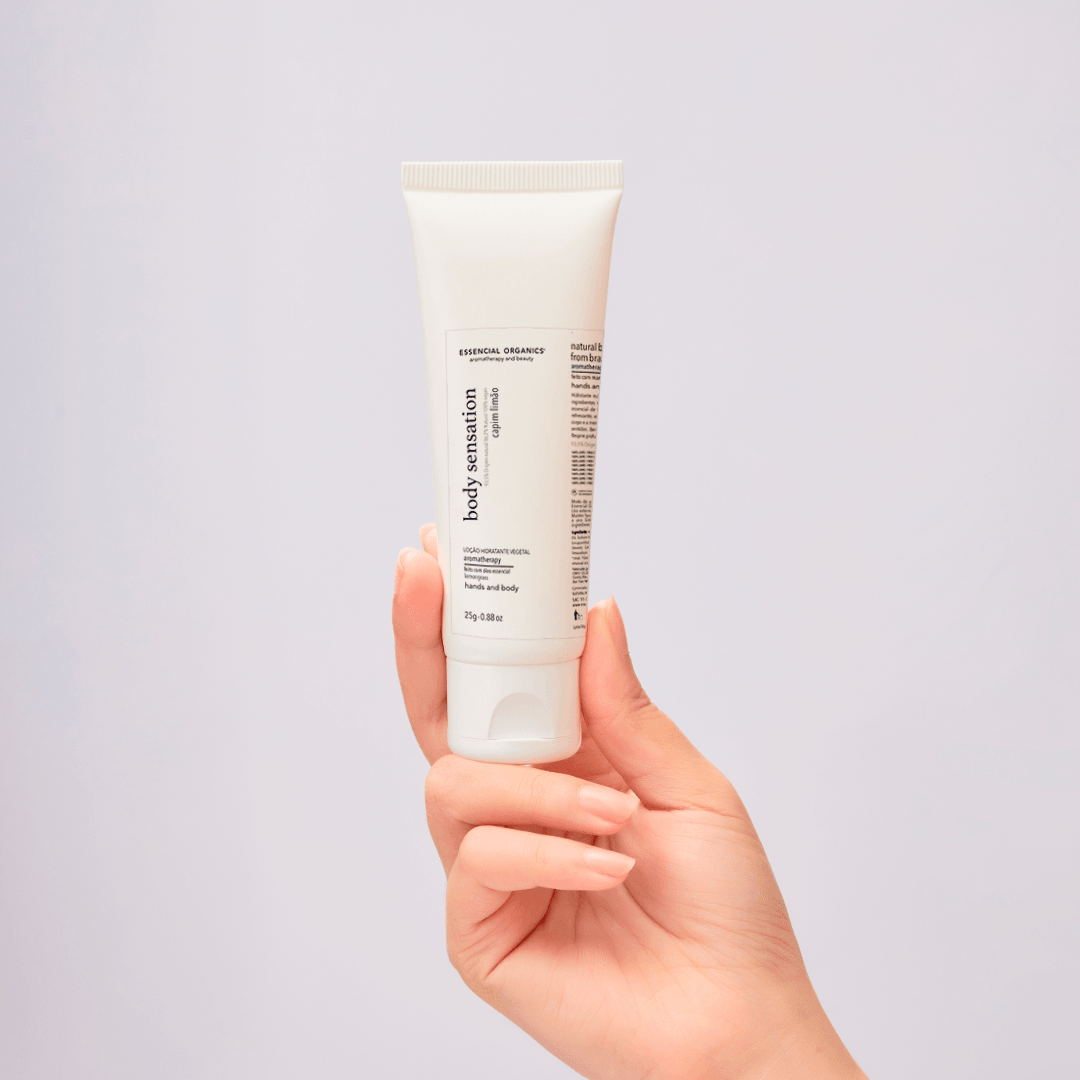 Hidratante Vegetal Capim Limão e Karité Bisnaga 25g ESSENCIAL ORGANICS®️