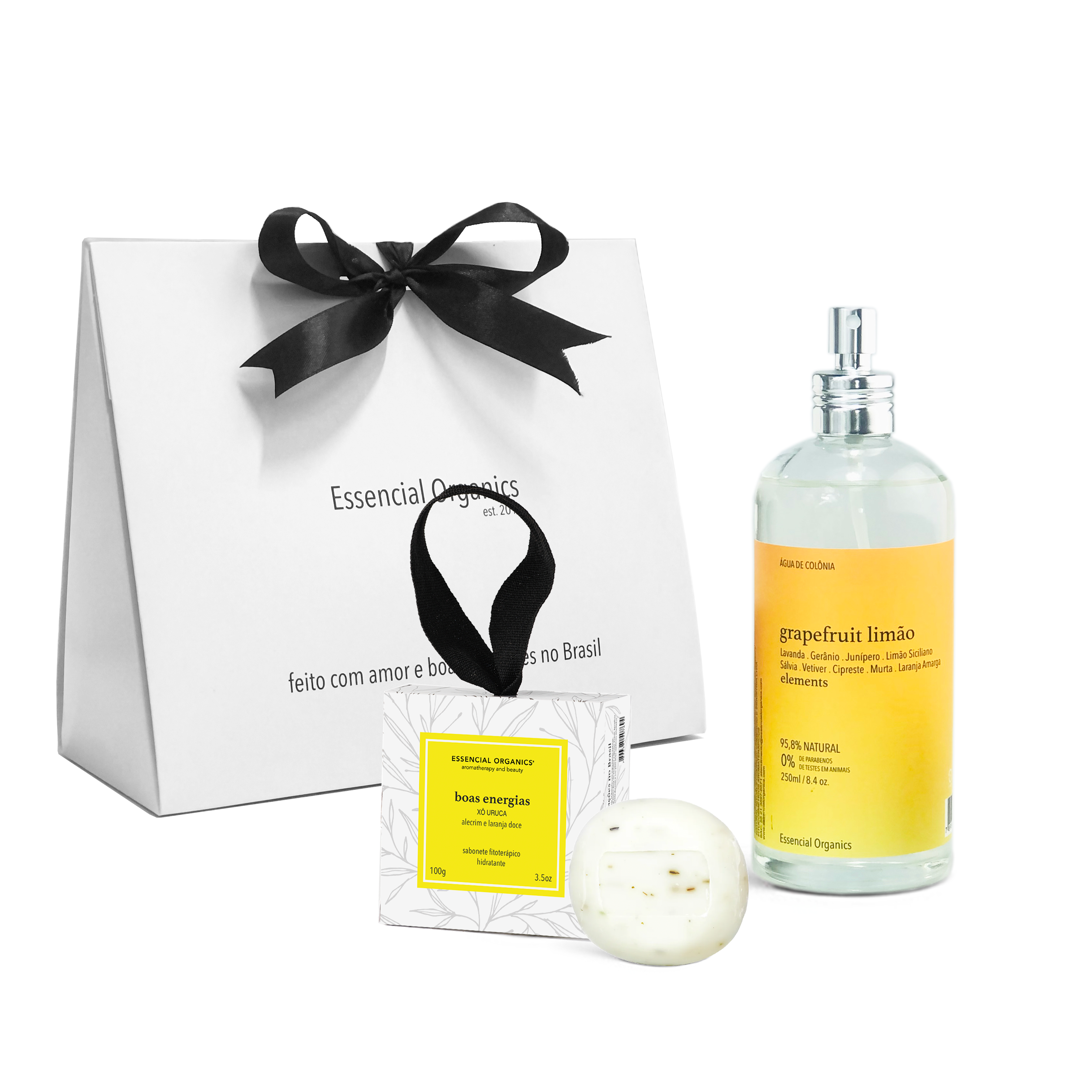 Presente Alegria e Renovação - Boas Energias + Água de Colônia Grapefruit 250ml