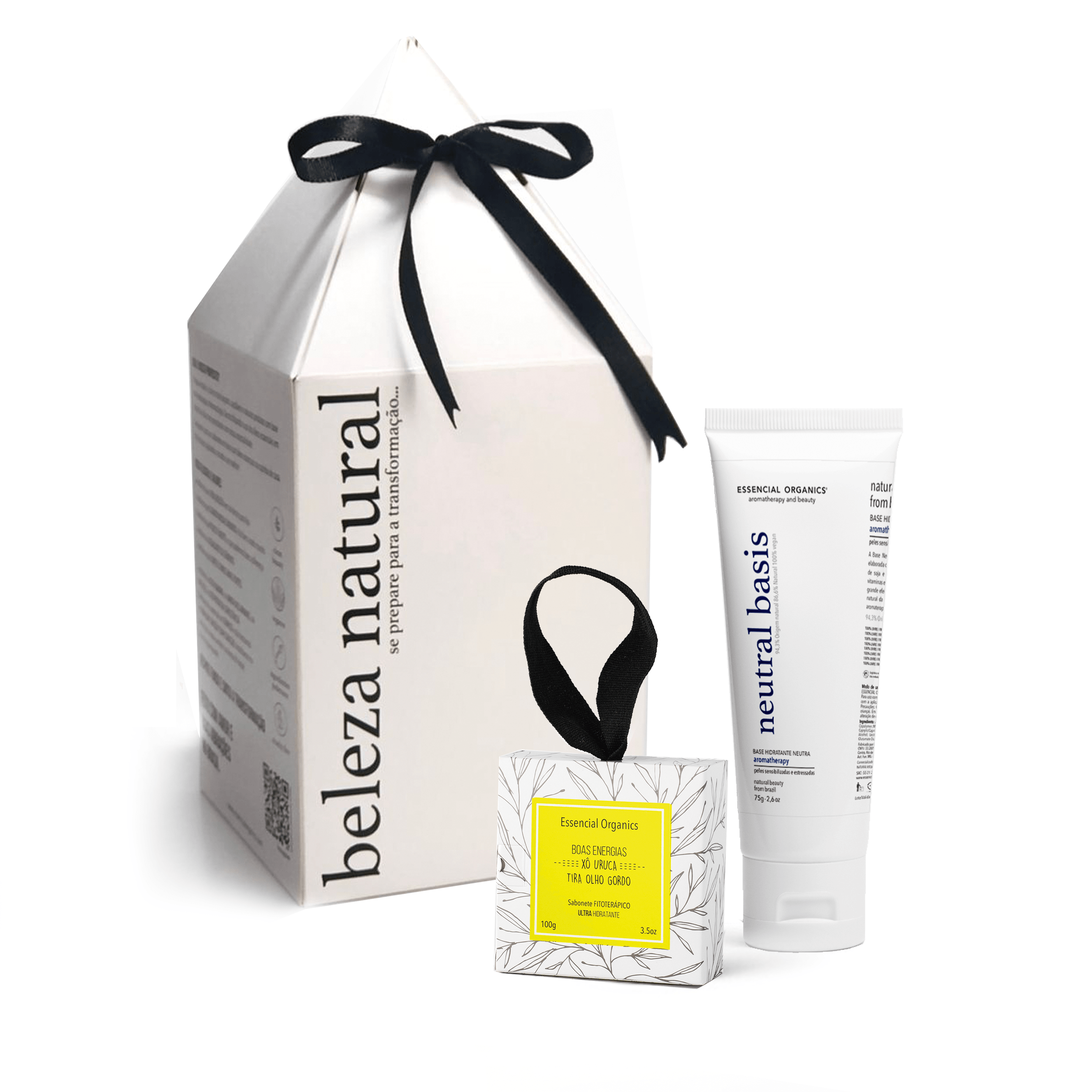 Presente Sabonete Boas energias + Base Neutra 75g Essencial Organics