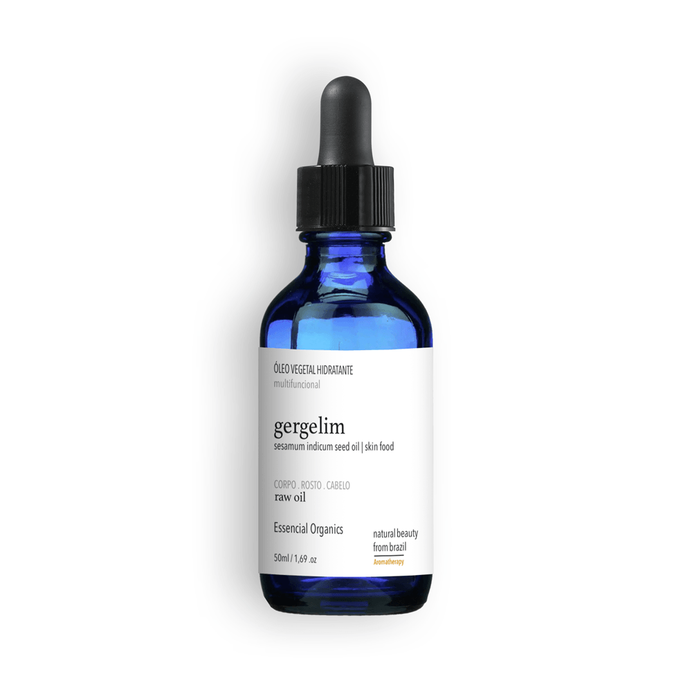 Óleo Vegetal RAW Carreador de Massagem e Banho Gergelim 100% 50ml essencial organics