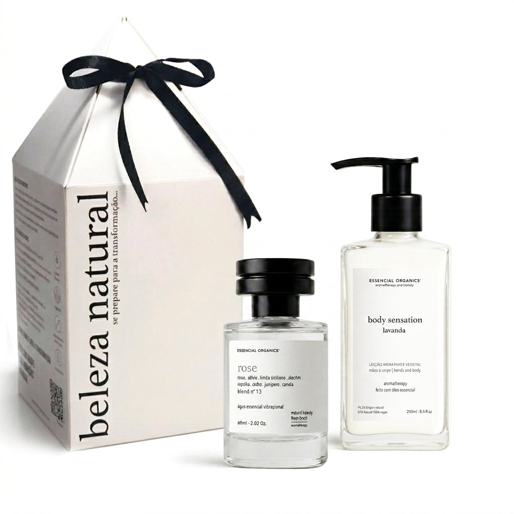 Presente Ritual Presença - Hidratante Vegetal + Perfume Essencial 60ml