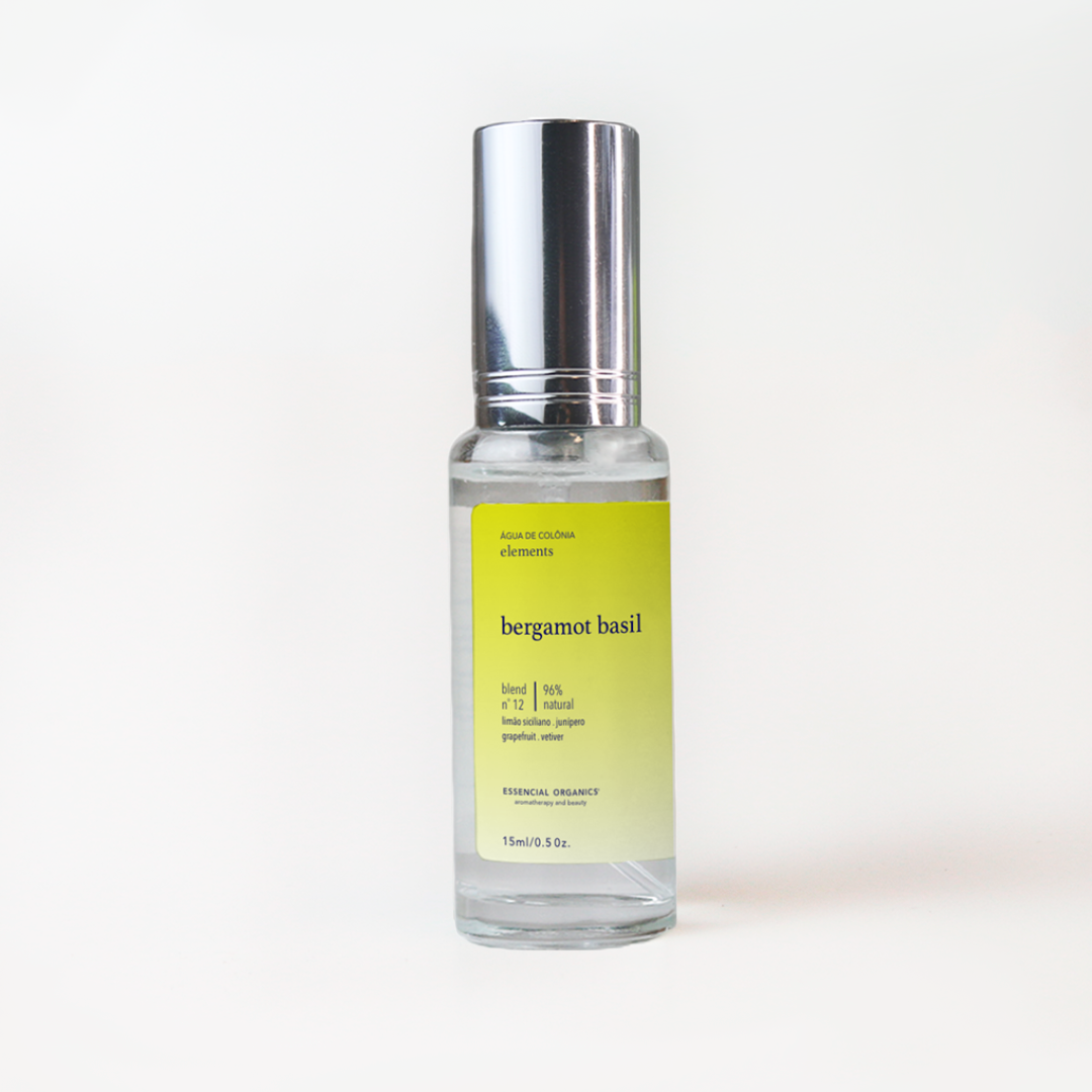 Água de colônia bergamot e basil - 15ml