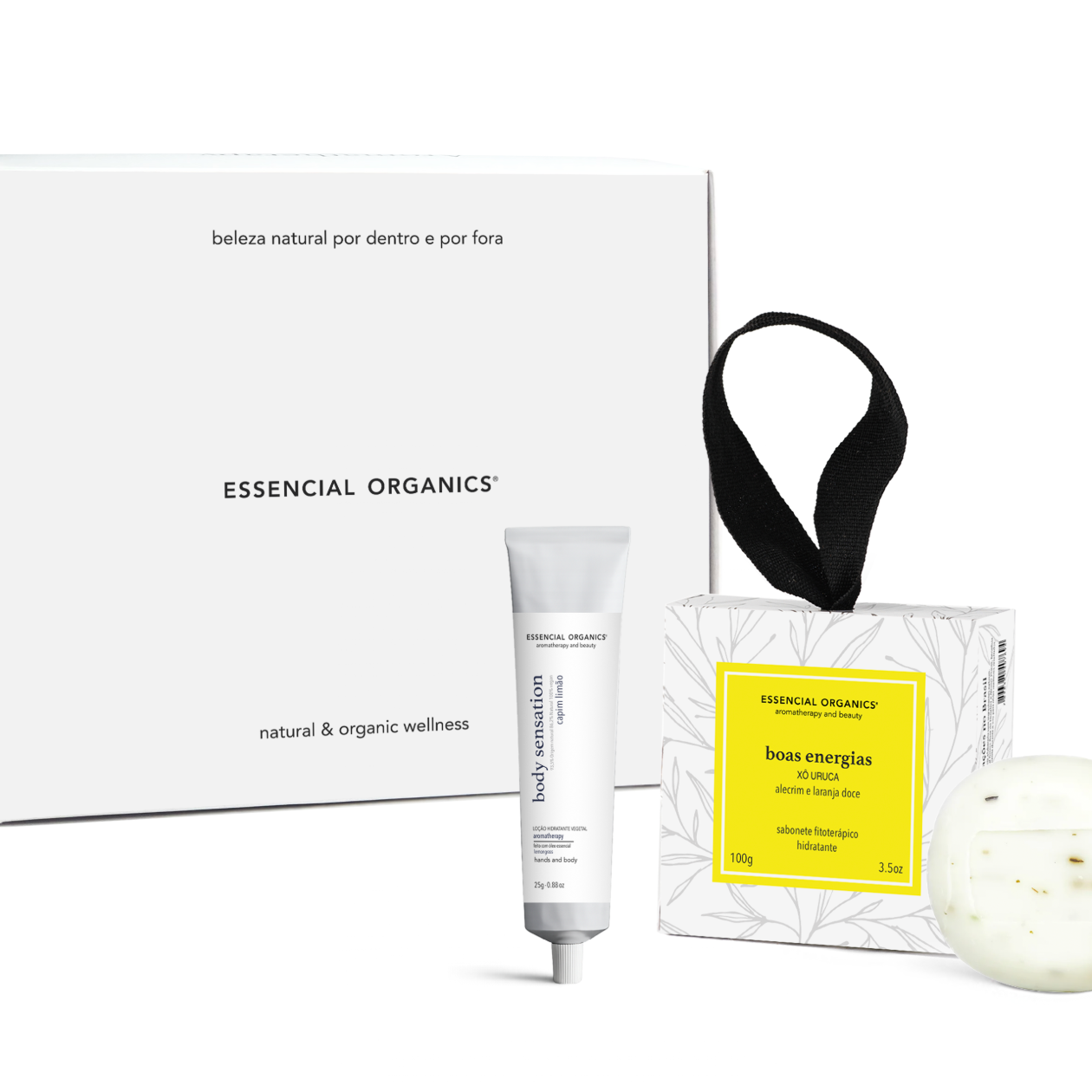 Presente Frescor Hidratante Capim Limão 25g + Boas Energias