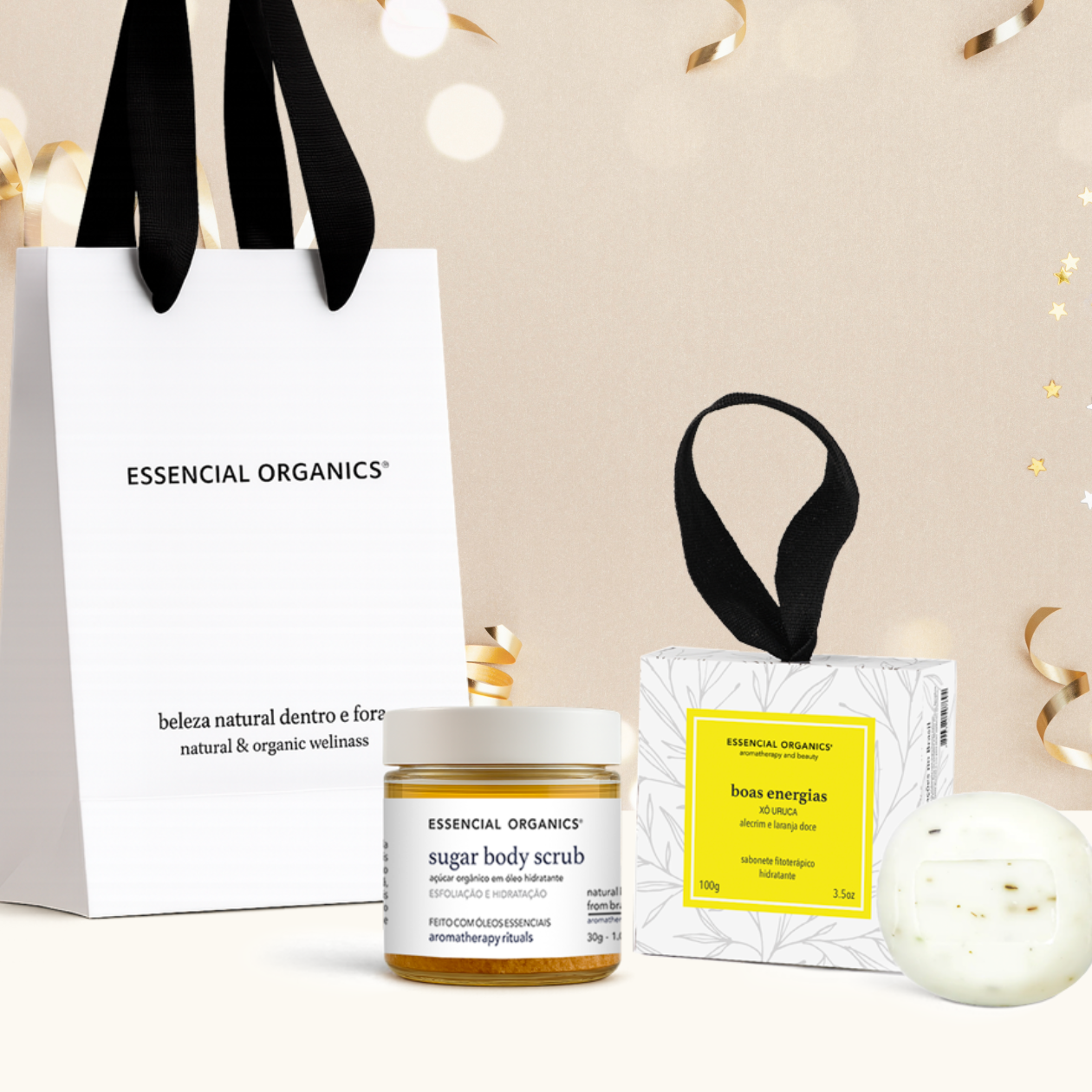 Banho Renovação Sugar Body Scrud 30g + Boas Energias