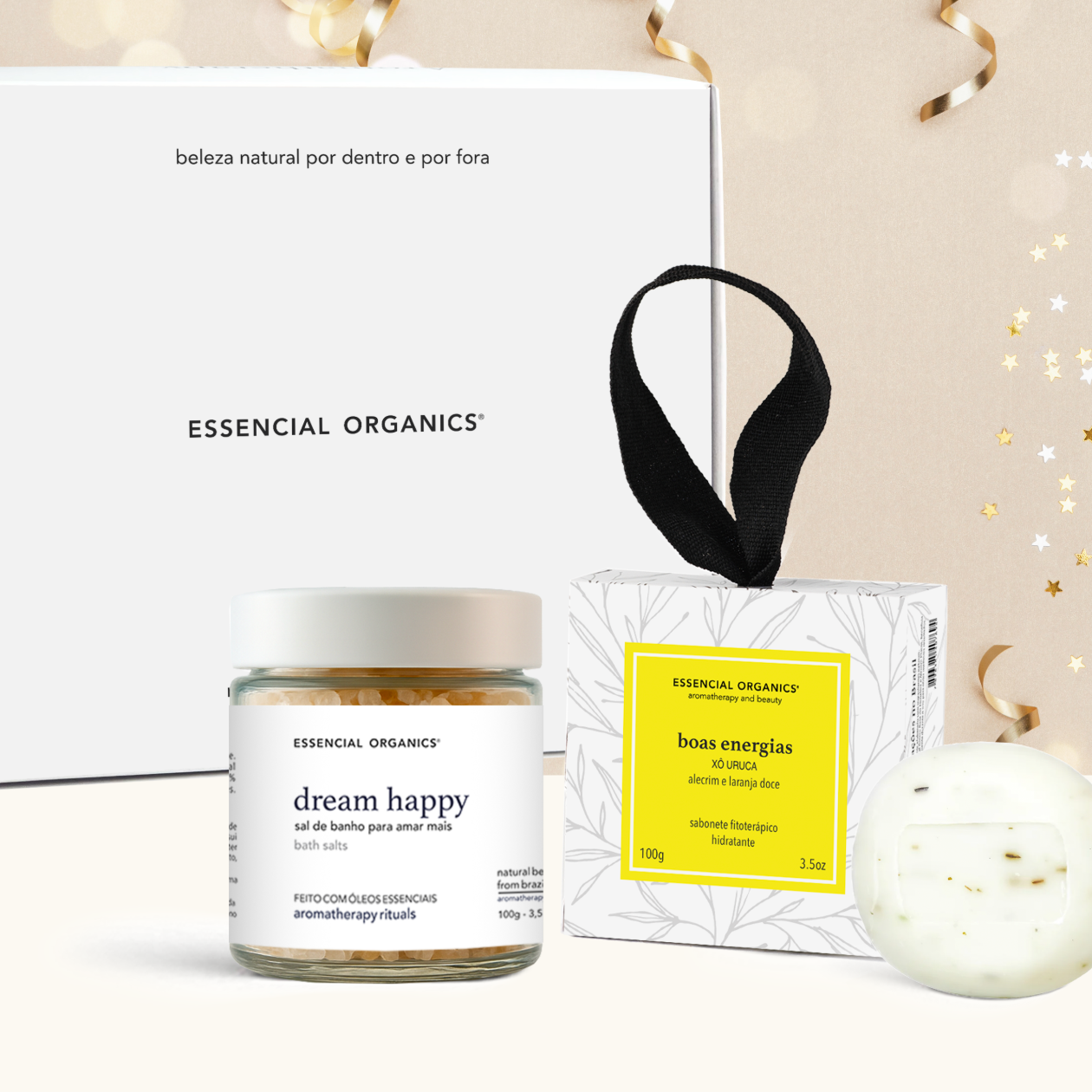 Banho da Virada Leveza e Prosperidade Dream Happy 100g + Sabonete de Boas Energias