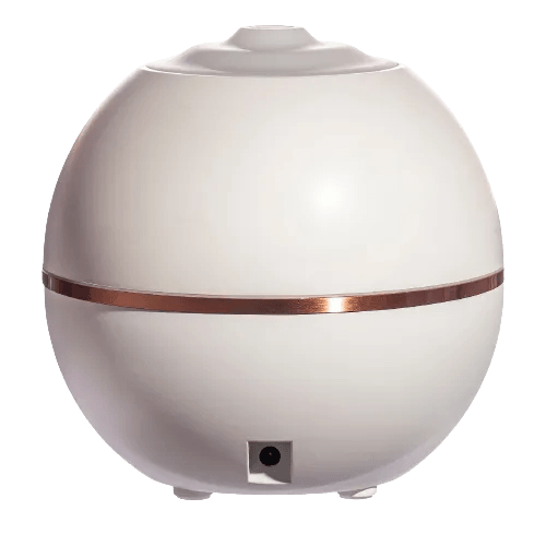 Difusor Elétrico de Óleos Essenciais Moon Branco 250ml Essencial Organics