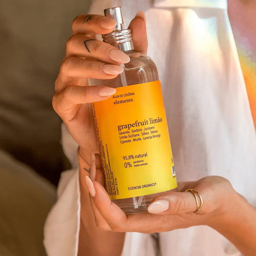 Água de Colônia Grapefruit e Limão ELEMENTS essencial organics