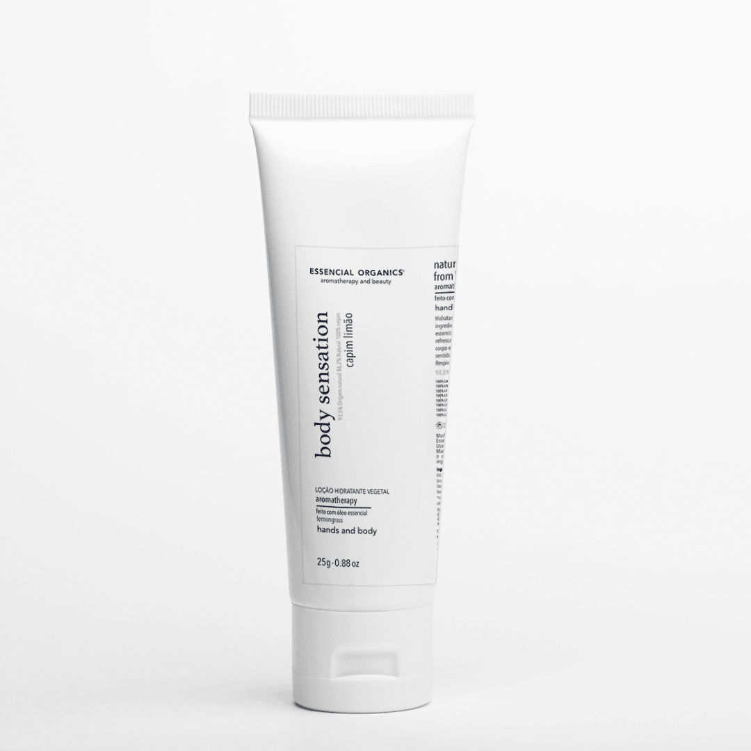 Hidratante Vegetal Capim Limão e Karité Bisnaga 25g ESSENCIAL ORGANICS®️