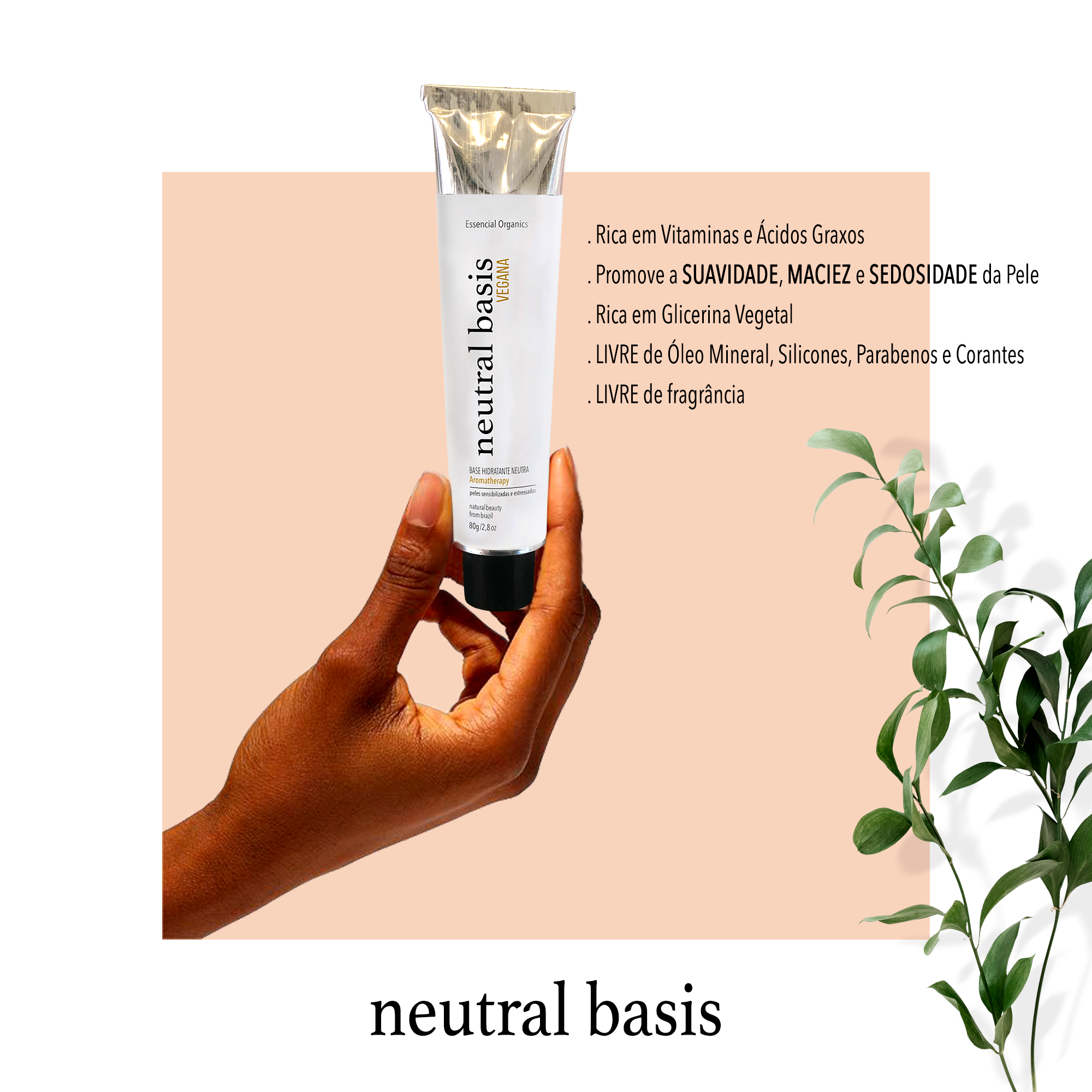 Hidratante Base Neutra VEGANA 80g - Essencial Organics