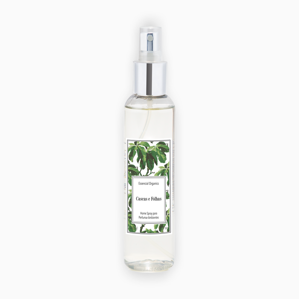 Home Spray de Perfume para Ambiente Cascas e Folhas 200ml - Essencial Organics
