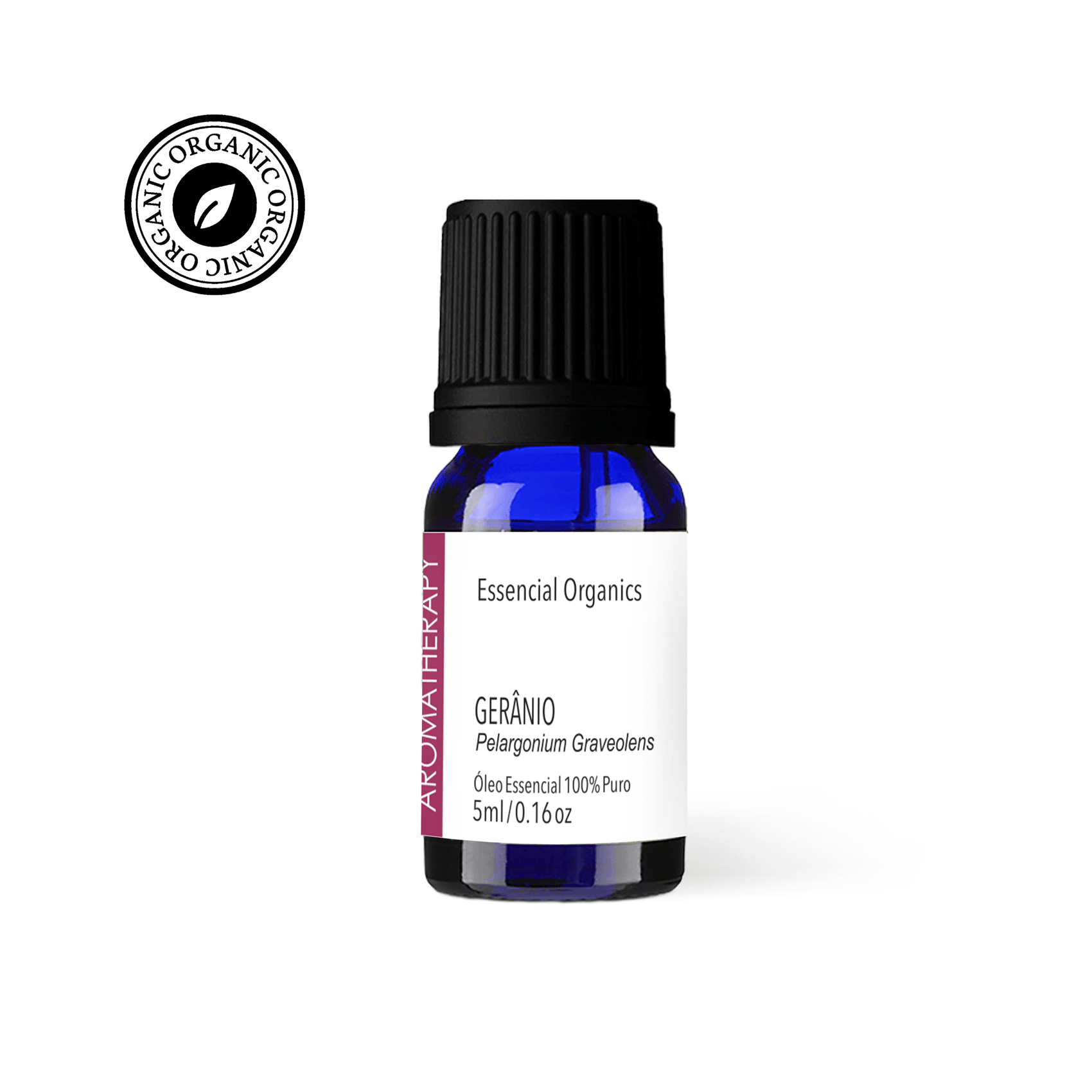 Óleo Essencial de Gerânio Bourbon Orgânico 5ml - Essencial Organics