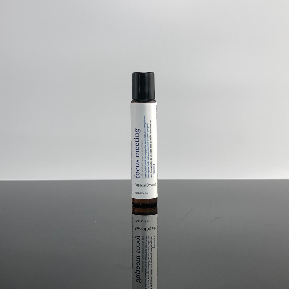 Roll-on Blend de Óleos Essenciais Focus Meeting 10ml essencial organics
