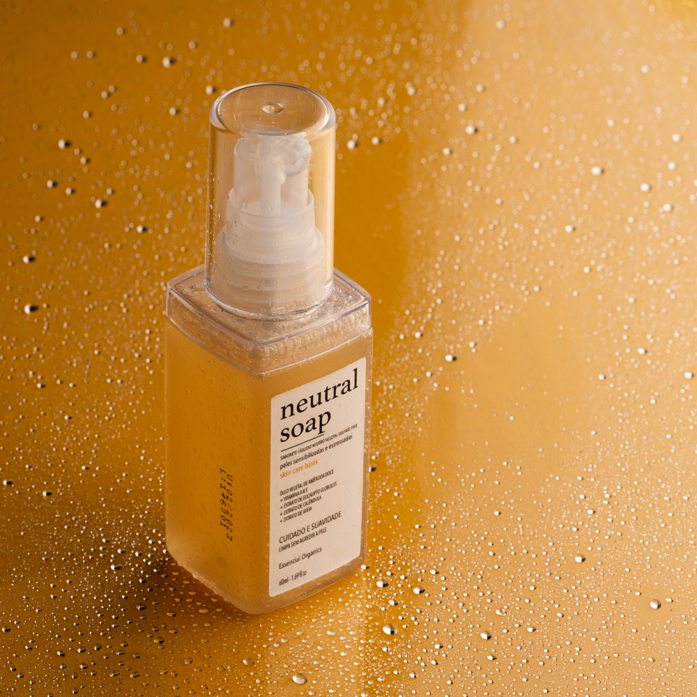 Sabonete Líquido Vegetal Neutro SULFATE FREE 60ml - Essencial Organics