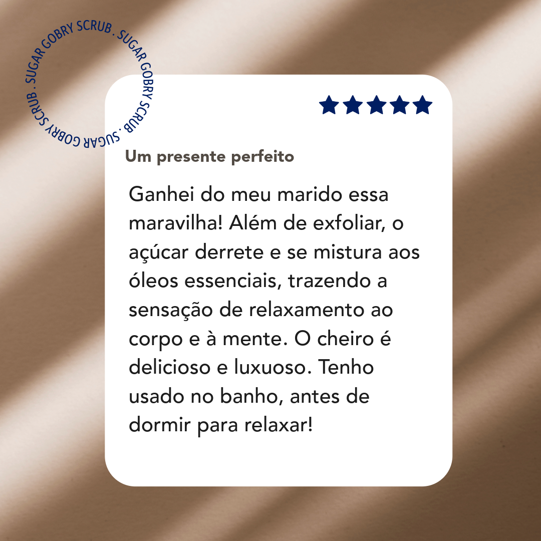 Sugar Body Scrub Orgânico em Óleos Exóticos 200g