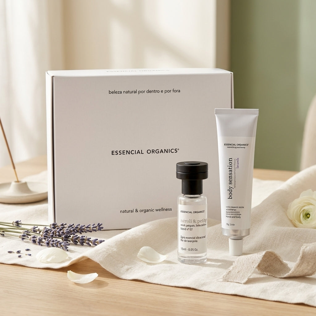 Presente Ritual Leveza - Hidratante Vegetal 75g + Perfume Essencial 15ml