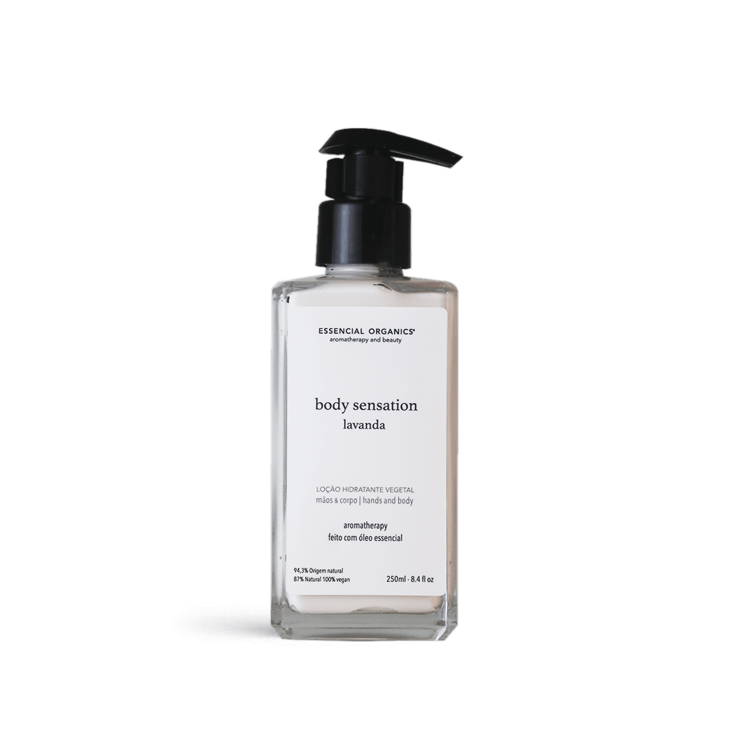 Hidratante Vegetal Lavanda Francesa e Karité 250ml Vidro essencial organics