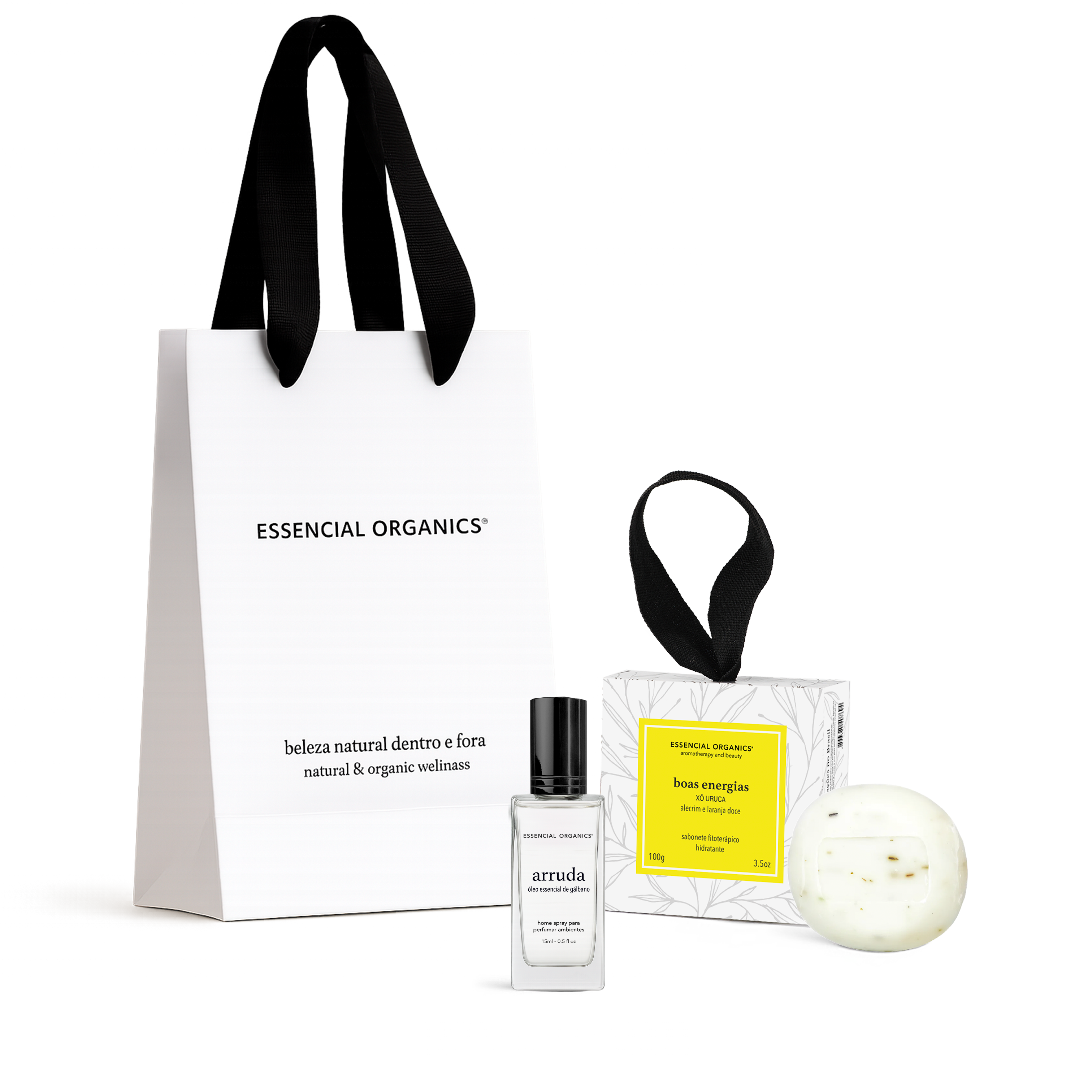 Ritual Limpeza Home Spray Arruda 15ml + Sabonete Boas Energias