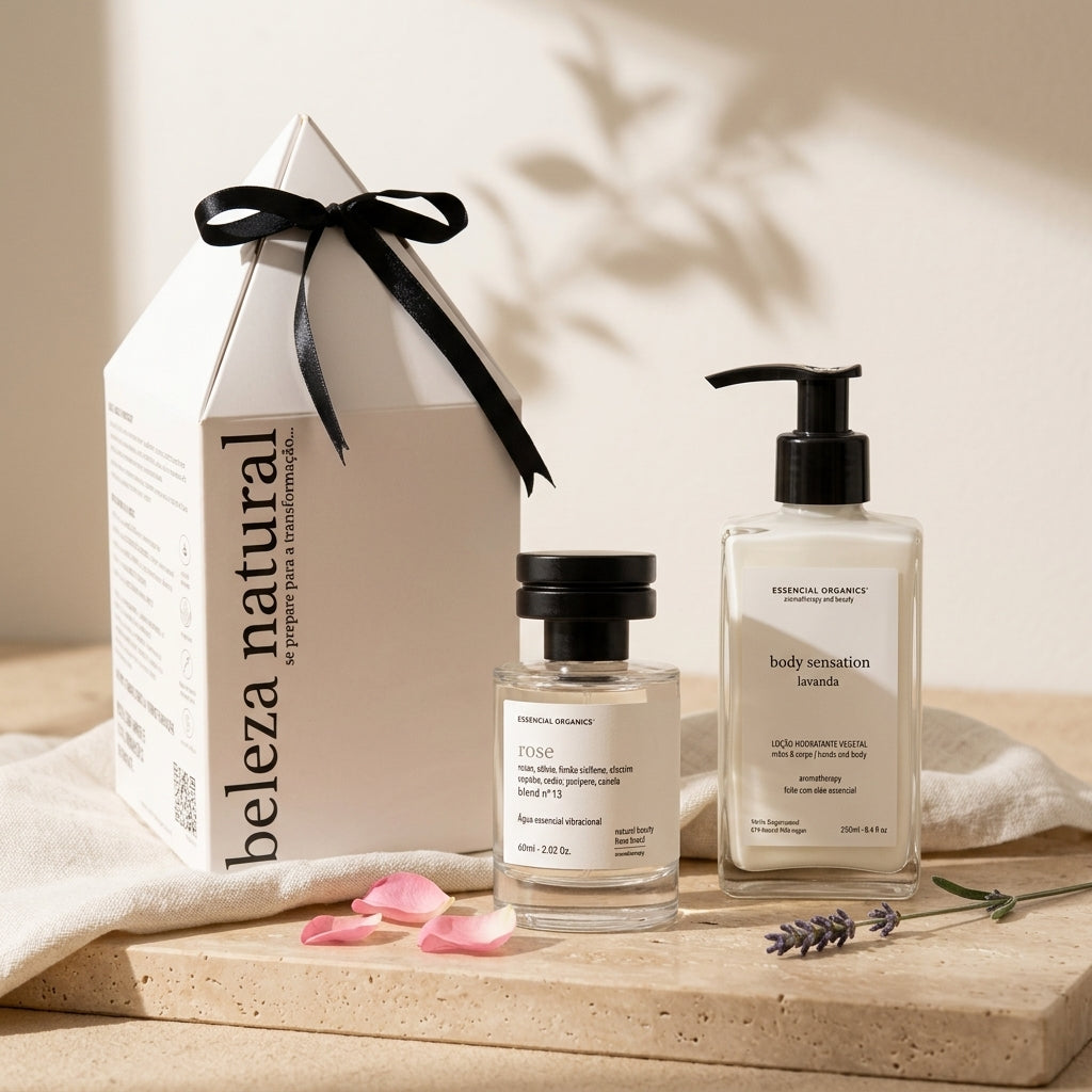 Presente Ritual Presença - Hidratante Vegetal + Perfume Essencial 60ml