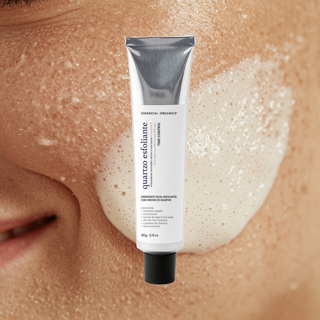 Esfoliante Hidratante de Quartzo + VITAMINA C 80G
