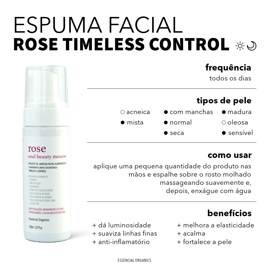 Espuma Facial Rose Timeless control 150ML