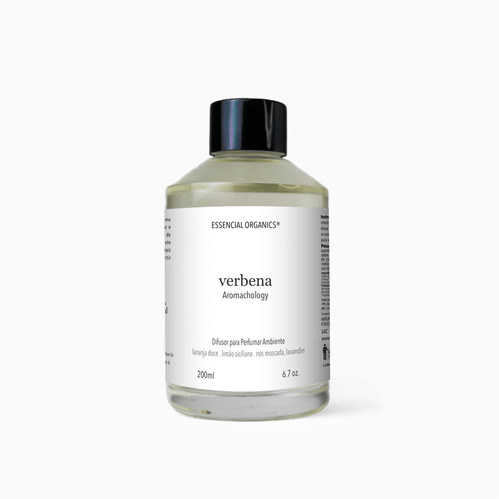 Difusor de Perfume para Ambiente Verbena 200ml Essencial Organics®️