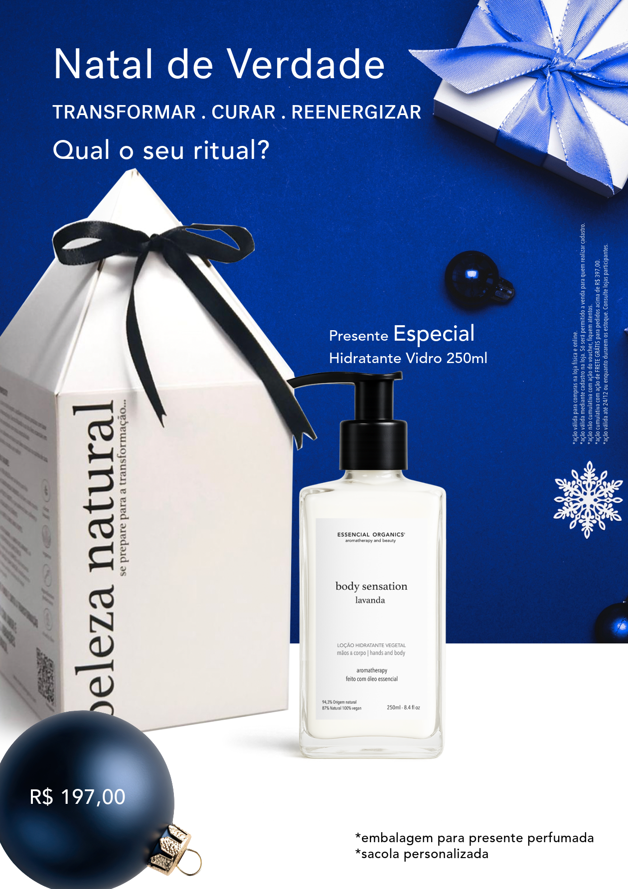 Hidratante Vegetal Lavanda Francesa e Karité 250ml Vidro