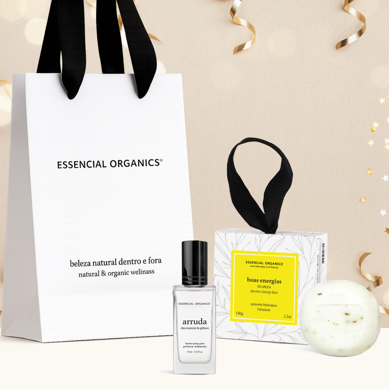 Ritual Limpeza Home Spray Arruda 15ml + Sabonete Boas Energias