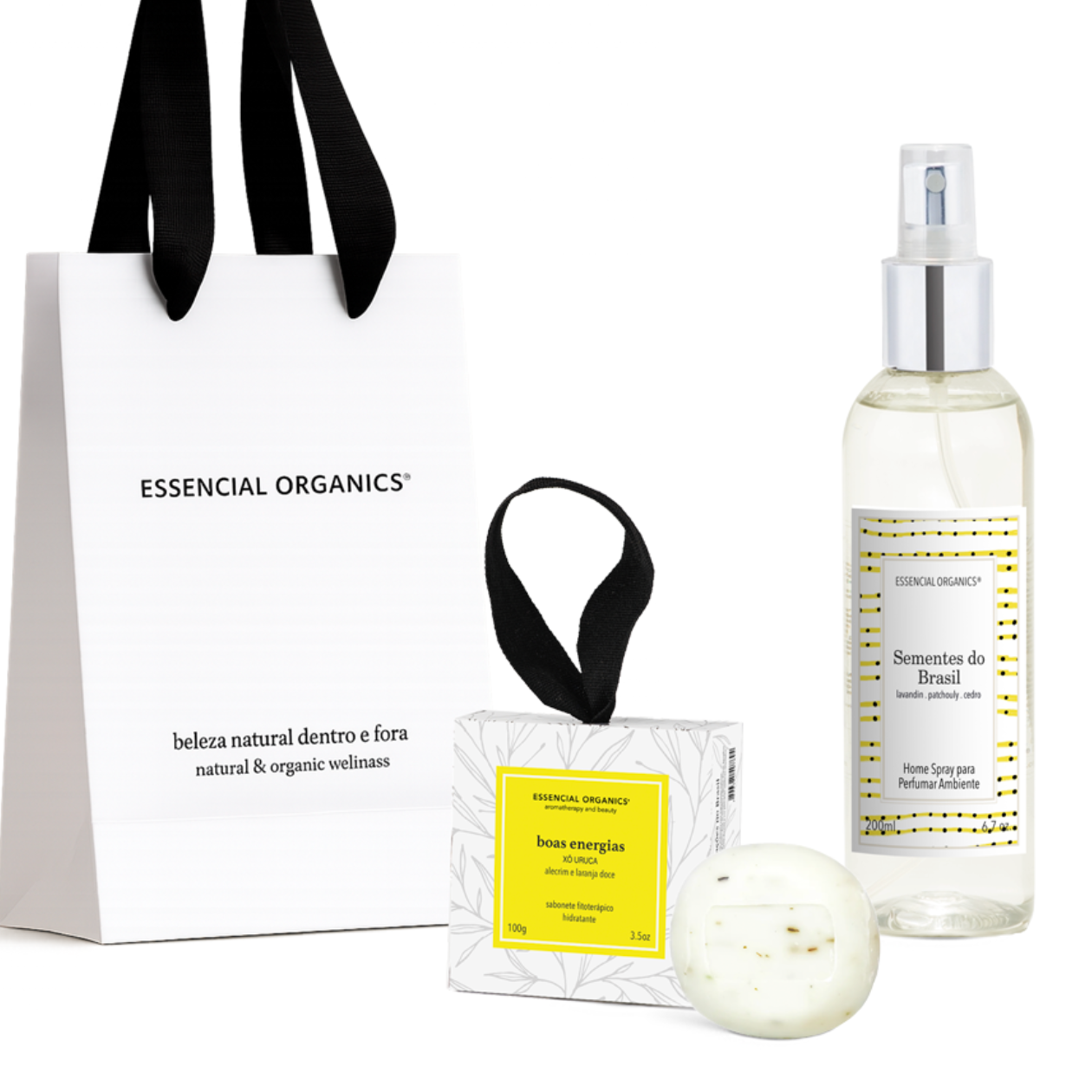 Ritual Limpeza e Prosperidade Home Spray Sementes do Brasil 200ml + Sabonete Boas Energias