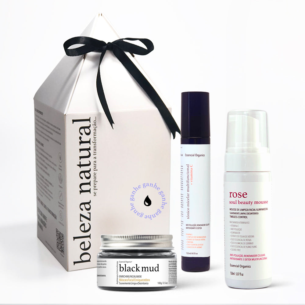 Tônico Micelar Multifuncional 120ml + Espuma Rose Facial 150ml  + Ganha Black Mud 100g