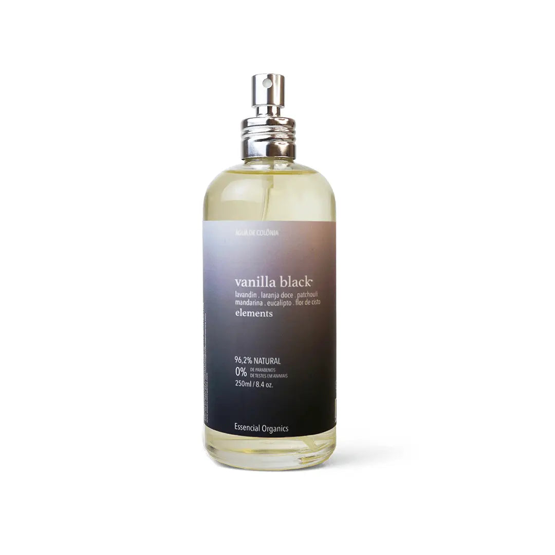 Água de Colônia Vanilla Black 250ml ELEMENTS essencial organics