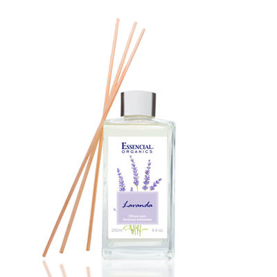 Difusor de Perfume para Ambiente Lavanda 250ml - Essencial Organics