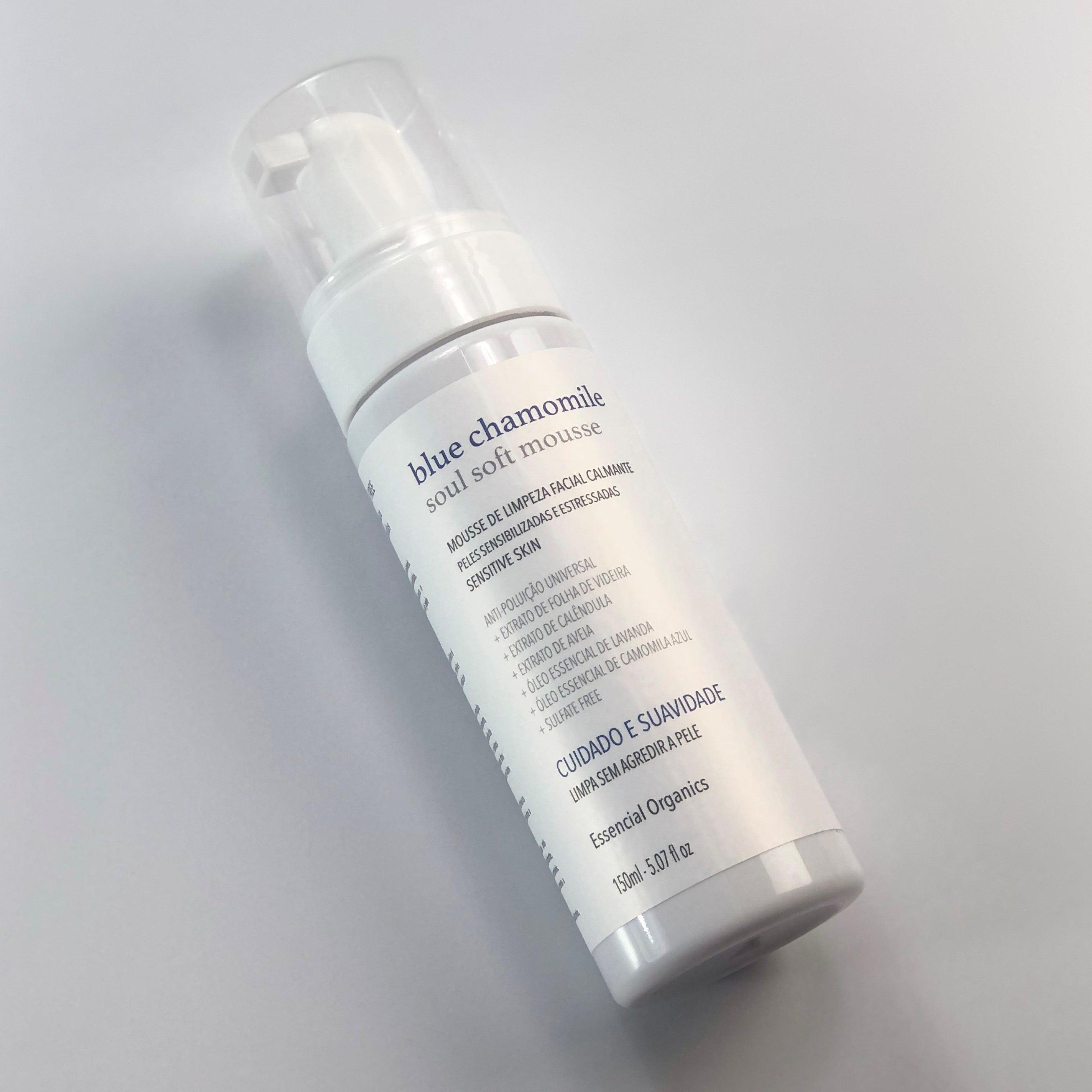 Espuma Facial Blue Chamomile Sensitive Skin 150ml essencial organics