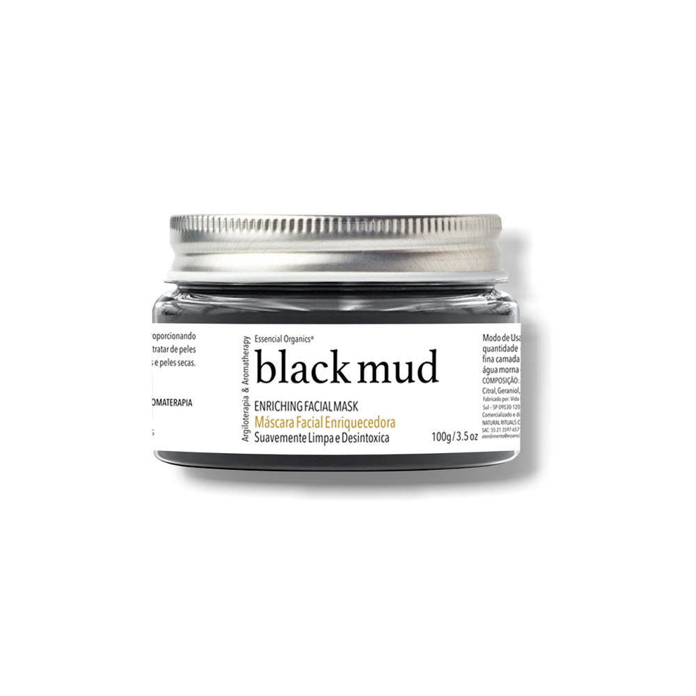Máscara Facial Enriquecedora Aromatherapy Black Mud 100g - Essencial Organics
