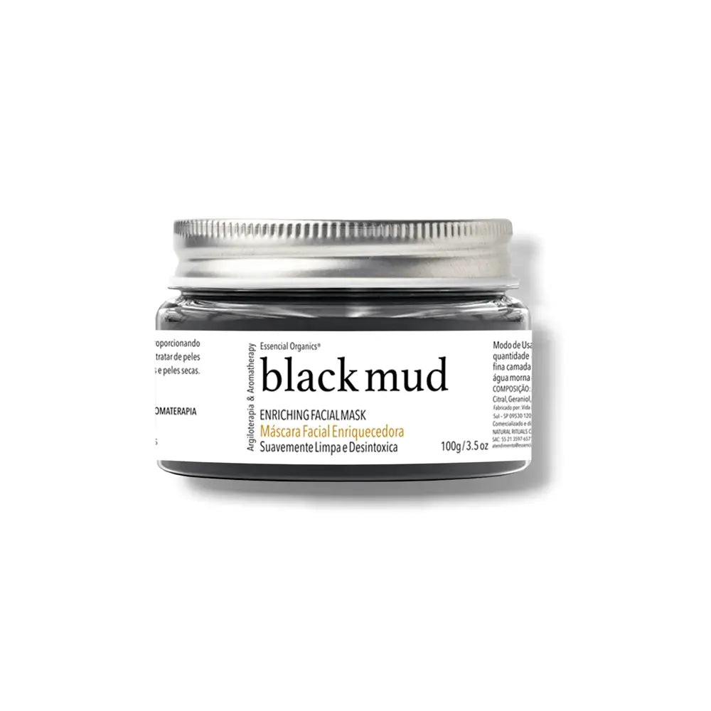 Máscara Facial Enriquecedora Aromatherapy Black Mud 100g - Essencial Organics
