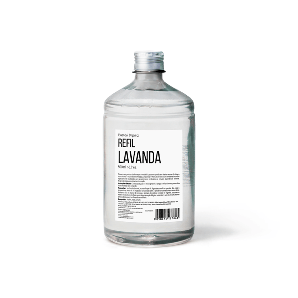 Refil de Aromatizador de Ambiente Lavanda 500ml essencial organics