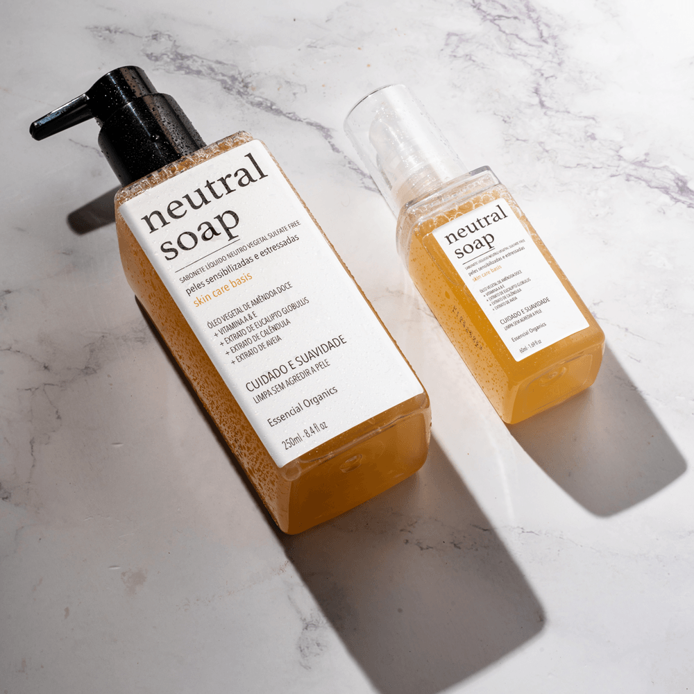Sabonete Líquido Vegetal Neutro SULFATE FREE 250ml - Essencial Organics
