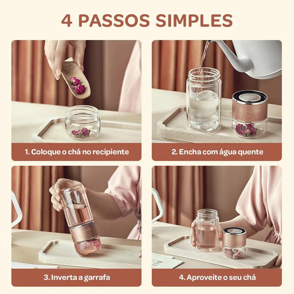 GARRAFA DE CHA ACQUA TEA VERDE Essencial Organics